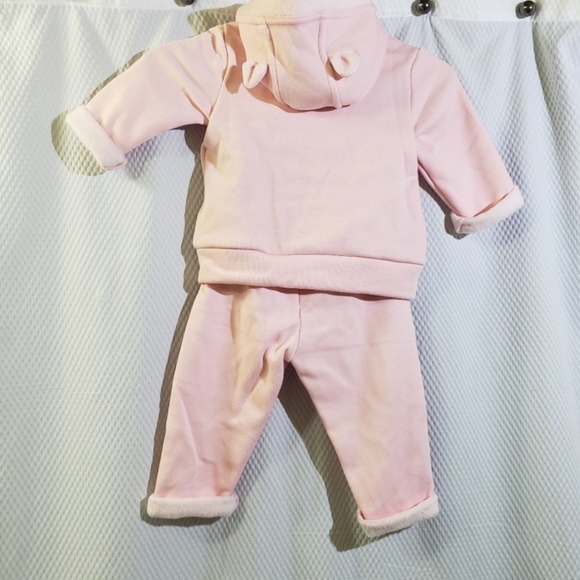 🆕️ Gap Baby Cozy Brannan Bear Outfit Set in Pink Cameo size 6-12 months - Picture 6 of 8